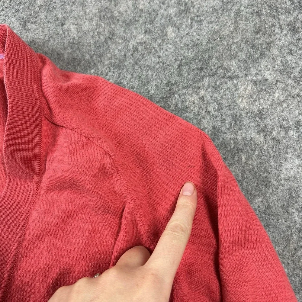Boden Sweater Womens 6 Button Front Cardigan V-Neck Red Casual